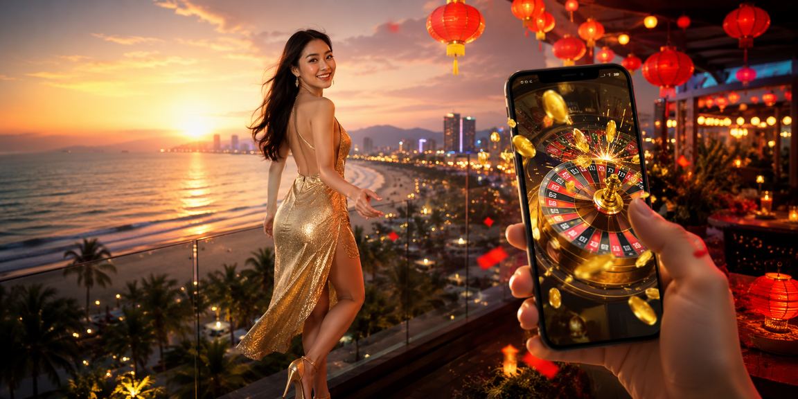 Người chơi thư giãn và kiểm soát thời gian chơi game trên bờ biển Đà Nẵng