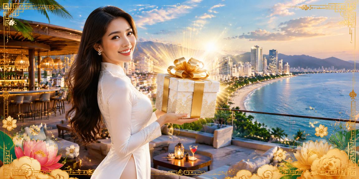 Phụ nữ mặc áo dài tham gia bàn live casino mới tại không gian sang trọng Nha Trang