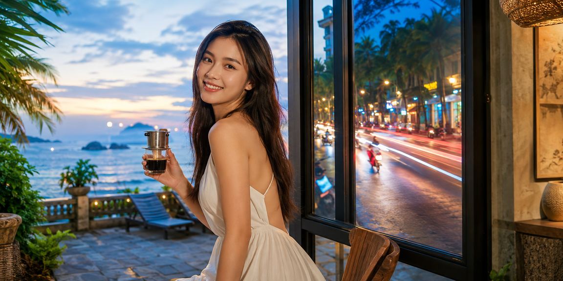 Người dùng cá cược online tại quán cà phê Ninh Bình với phong cảnh núi đá
