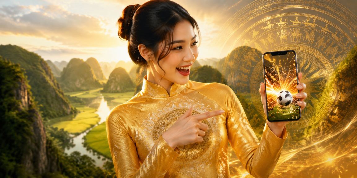 Phụ nữ mặc áo dài Ninh Bình tham gia cá cược thể thao trong không khí truyền thống